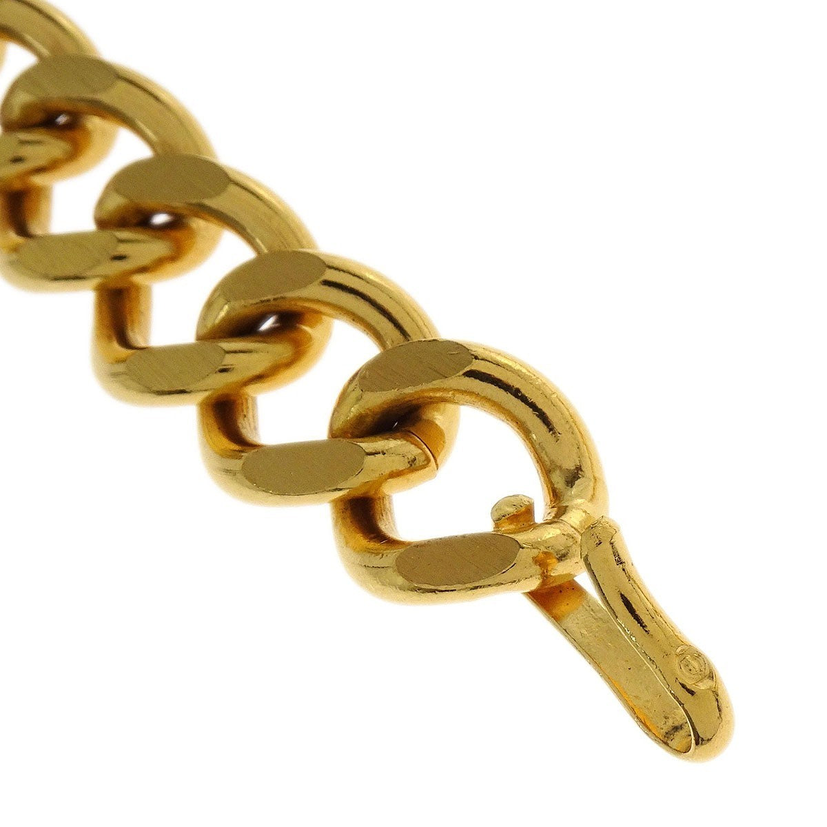 Chanel Vintage Medallion Chain Belt Metal Gold Gold_Plated Belts Accessory (Pre-Owned)