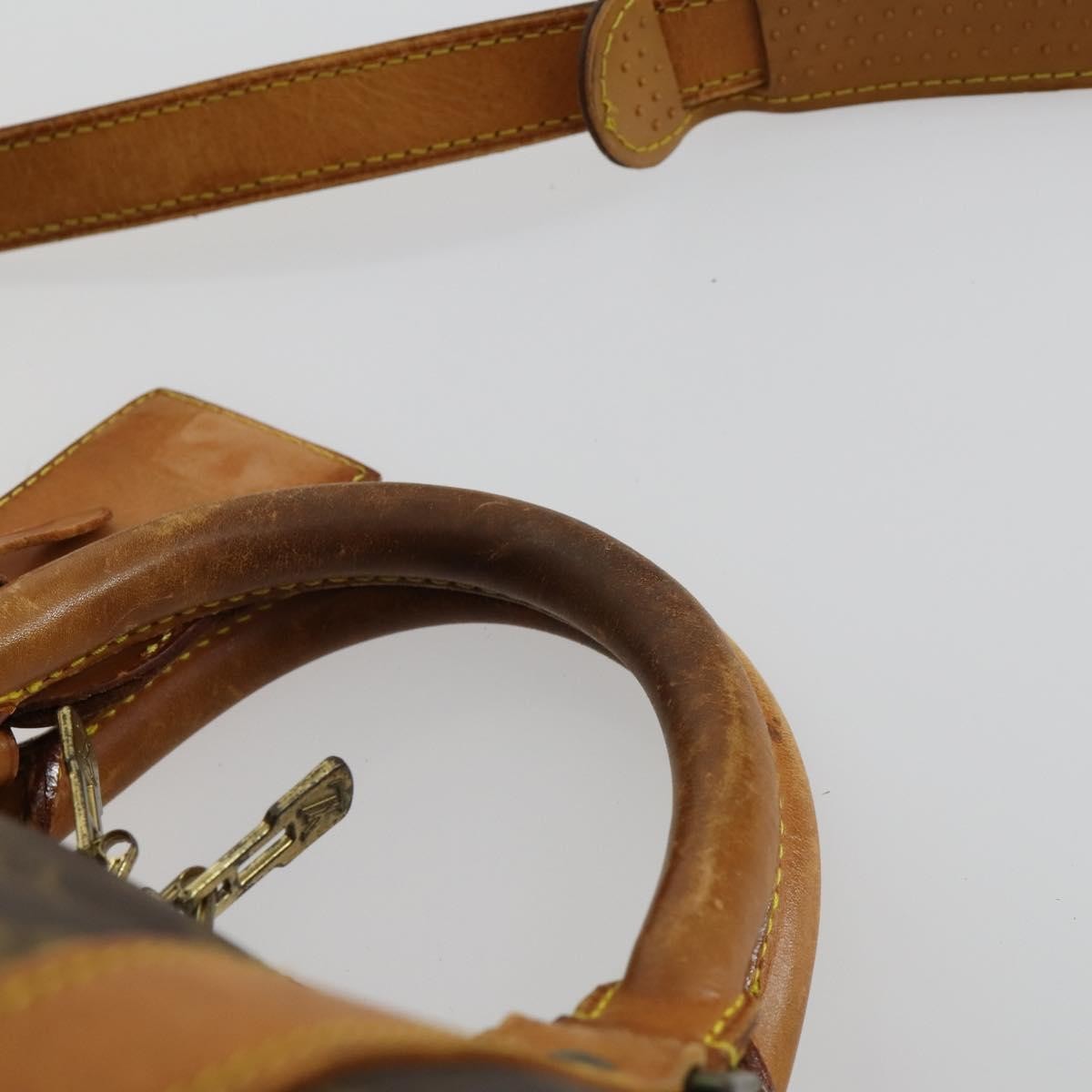 Louis Vuitton Keepall Bandouliere Monogram Canvas Brown Canvas Travel Bag Bag (Pre-Owned)