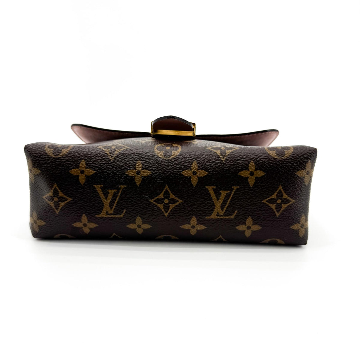 Louis Vuitton Braided Handle Locky Monogram Canvas With Leather Brown Canvas Handbag (Pre-Owned)