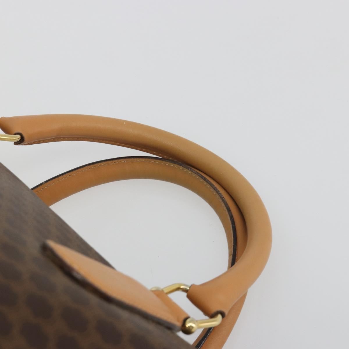 Celine Boston Macadam Canvas Brown Pvc Travel Bag Bag (Pre-Owned)