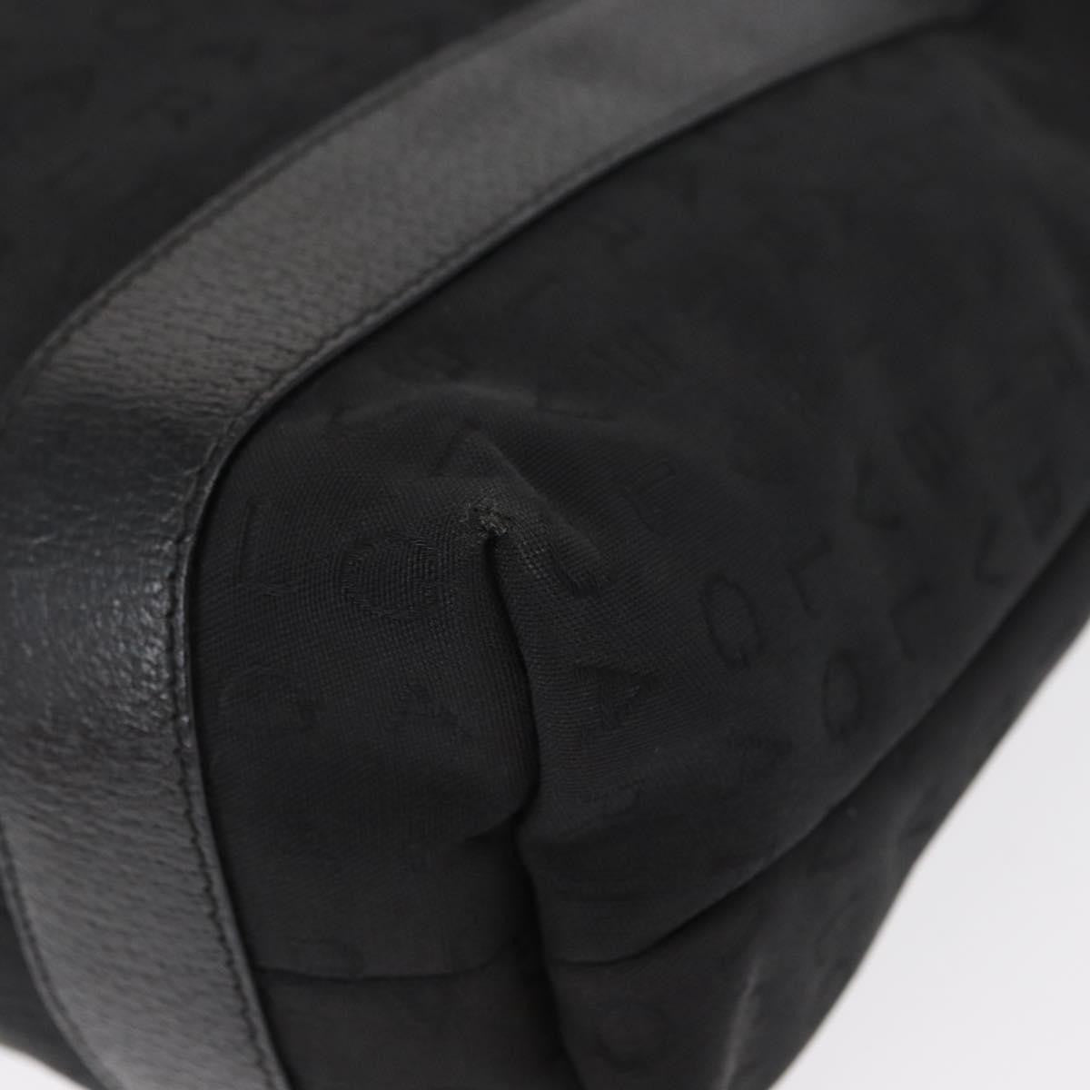 Bvlgari Logomania Canvas Black Canvas Tote Bag Bag (Pre-Owned)