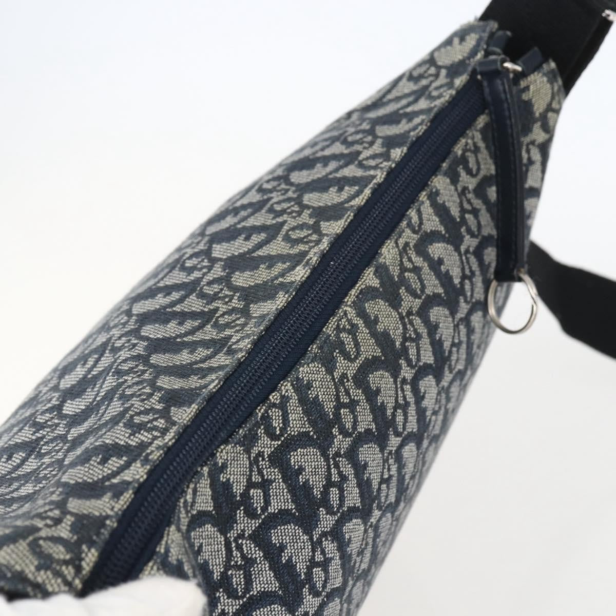Christian Dior Vintage Trotter Canvas Navy Canvas Shoulder Bag Bag (Pre-Owned)