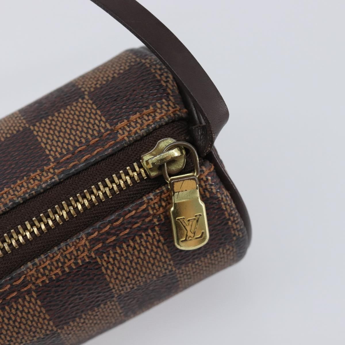 Louis Vuitton Papillon Pochette Damier Brown Canvas Clutche & Pouche Bag (Pre-Owned)