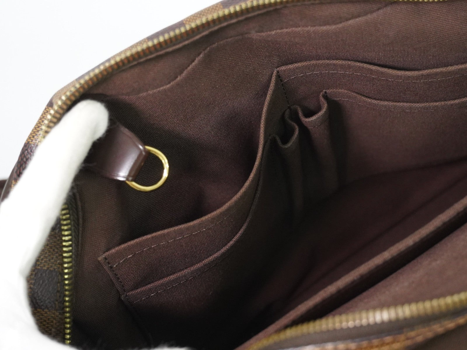 Louis Vuitton Shelton Messenger Damier Ebene Brown Canvas Shoulder Bag Bag (Pre-Owned)