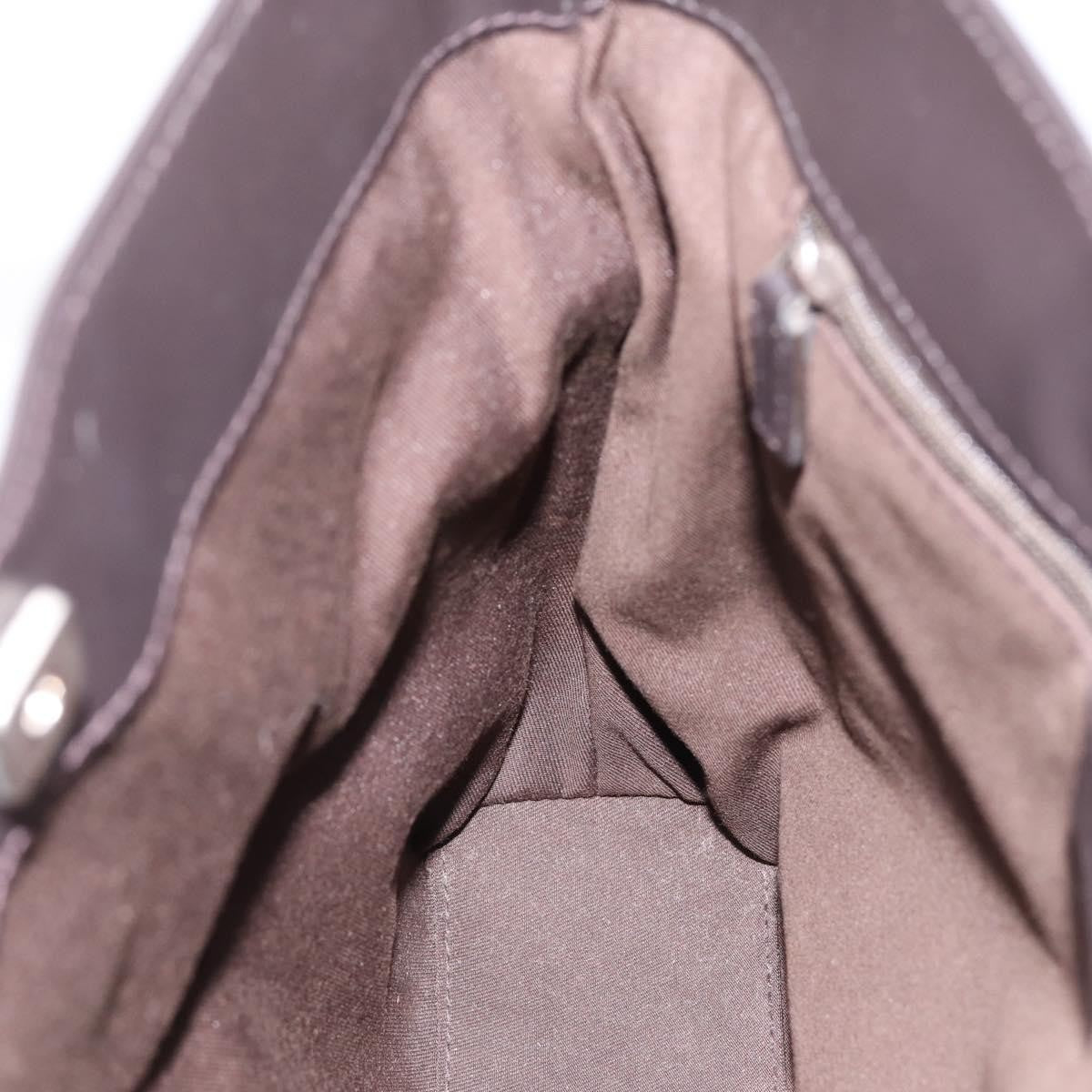 Gucci Vintage Clasp Handle Hobo (Outlet) Gg Canvas Brown Canvas Shoulder Bag Bag (Pre-Owned)