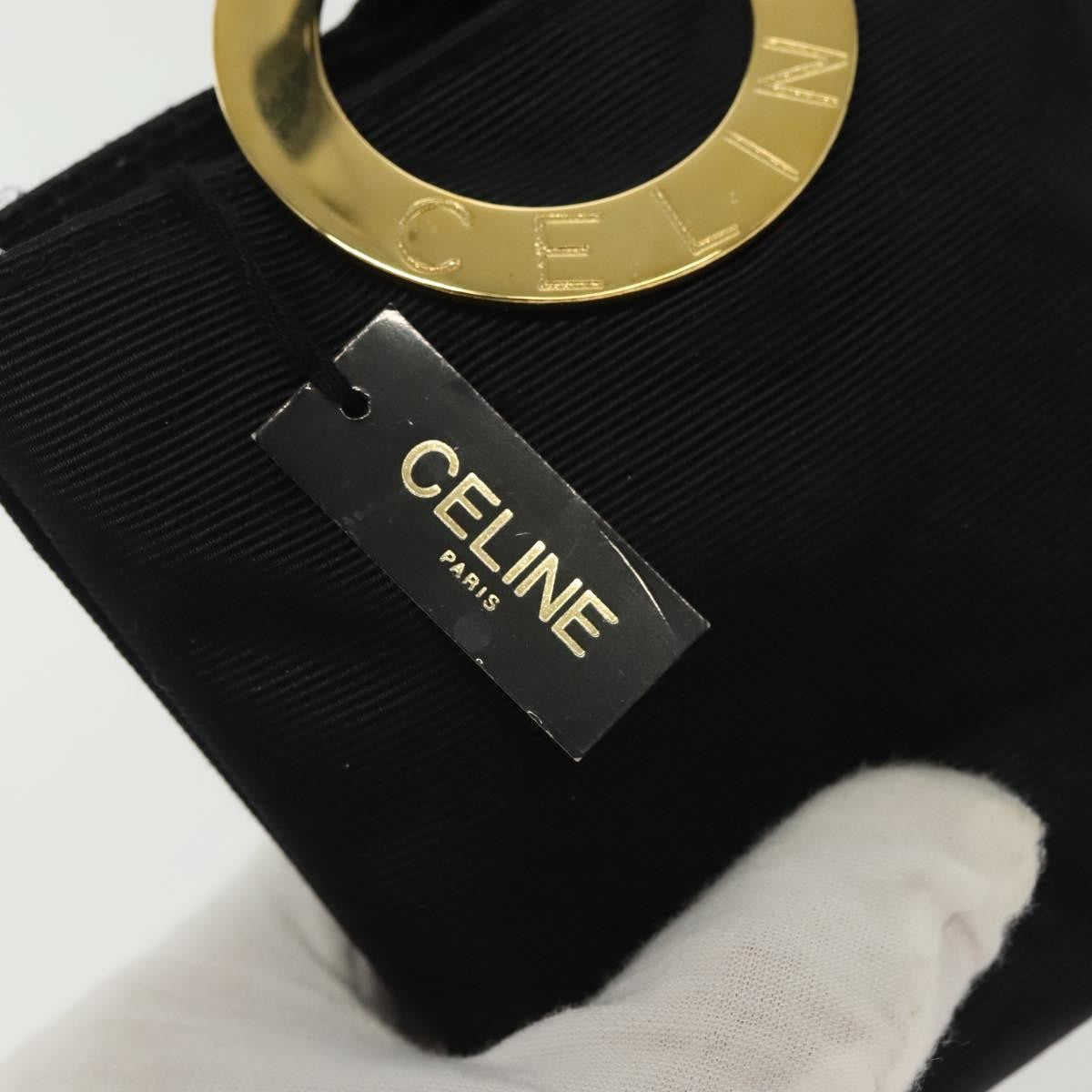 Celine Circle Logo Pouch Nylon Black Nylon Clutche & Pouche Bag (Pre-Owned)