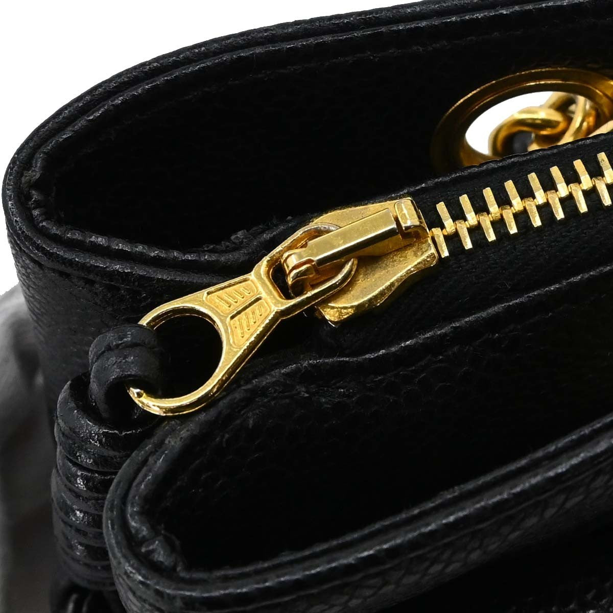 Chanel Vintage Front Pocket Tote Quilted Leather Black Leather Tote Bag Bag (Pre-Owned)