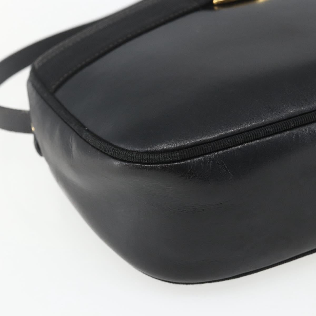Salvatore Ferragamo Vara Bow Camera Patent Leather Black Leather Shoulder Bag Bag (Pre-Owned)
