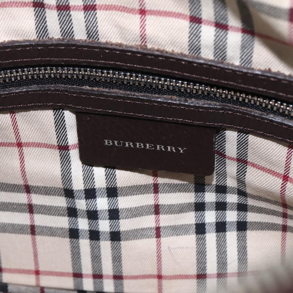 Burberry Vintage Leather Brown Leather Handbag (Pre-Owned)