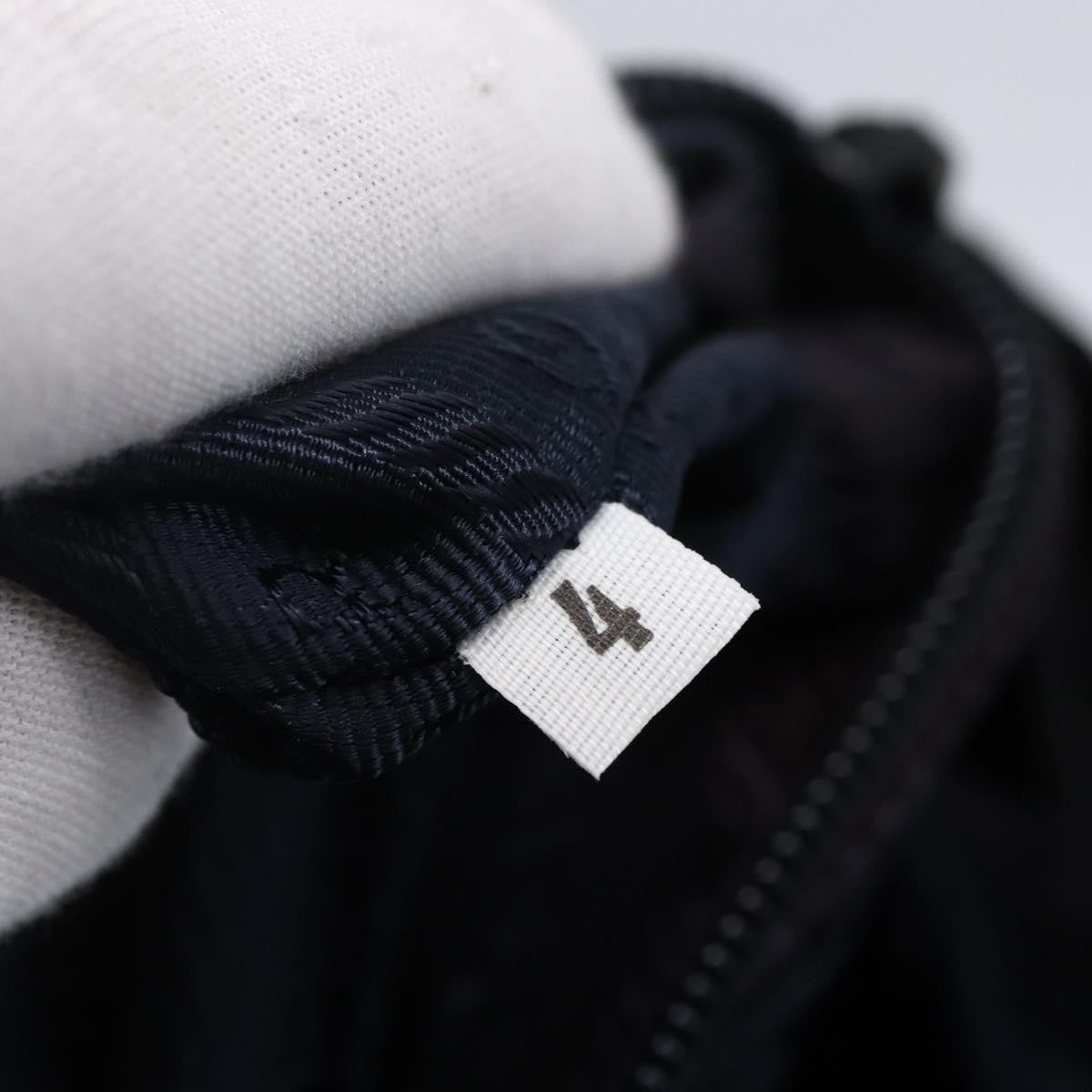 Prada Front Pocket Zip Tessuto Black Nylon Tote Bag Bag (Pre-Owned)