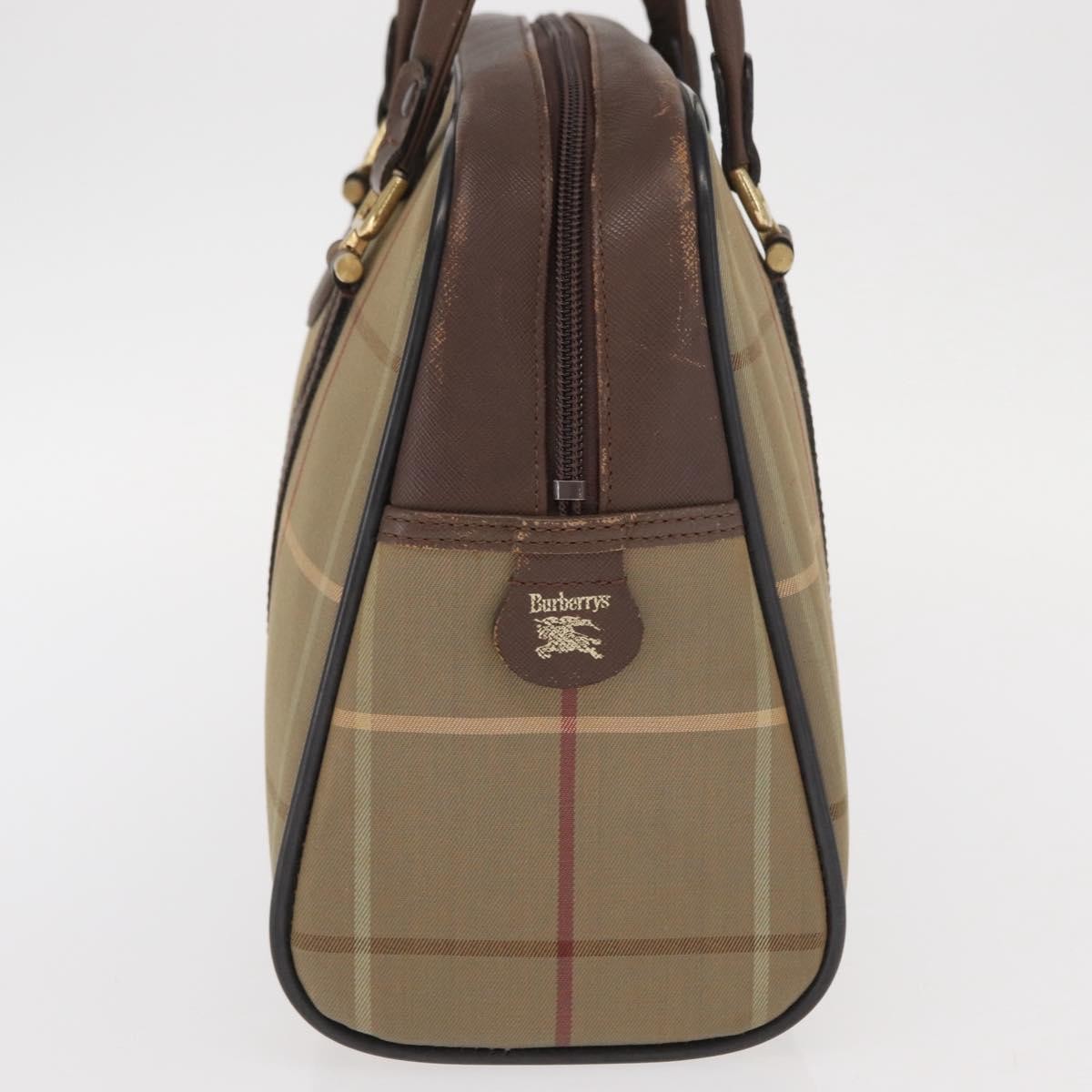 Burberry Nova Canvas Khaki Canvas Handbag (Pre-Owned)