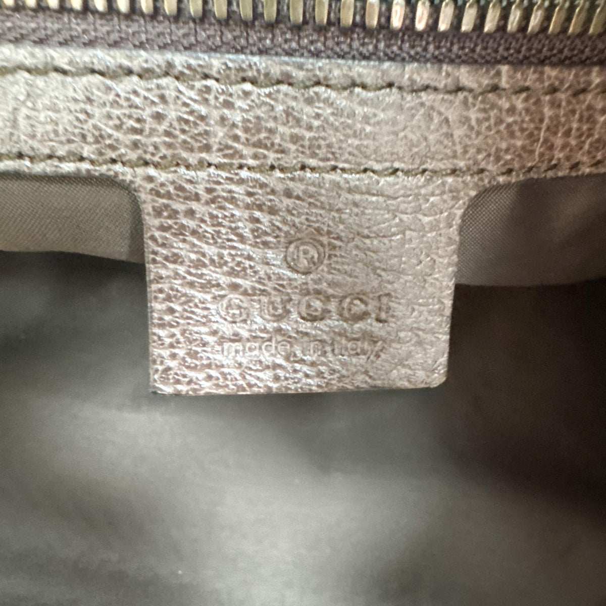 Gucci Neo Vintage Drawstring Gg Coated Canvas Beige Canvas Backpack Bag (Pre-Owned)