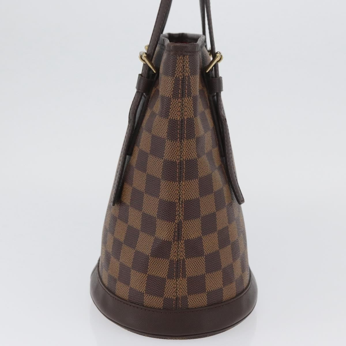 Louis Vuitton Marais Bucket Damier Brown Canvas Handbag (Pre-Owned)