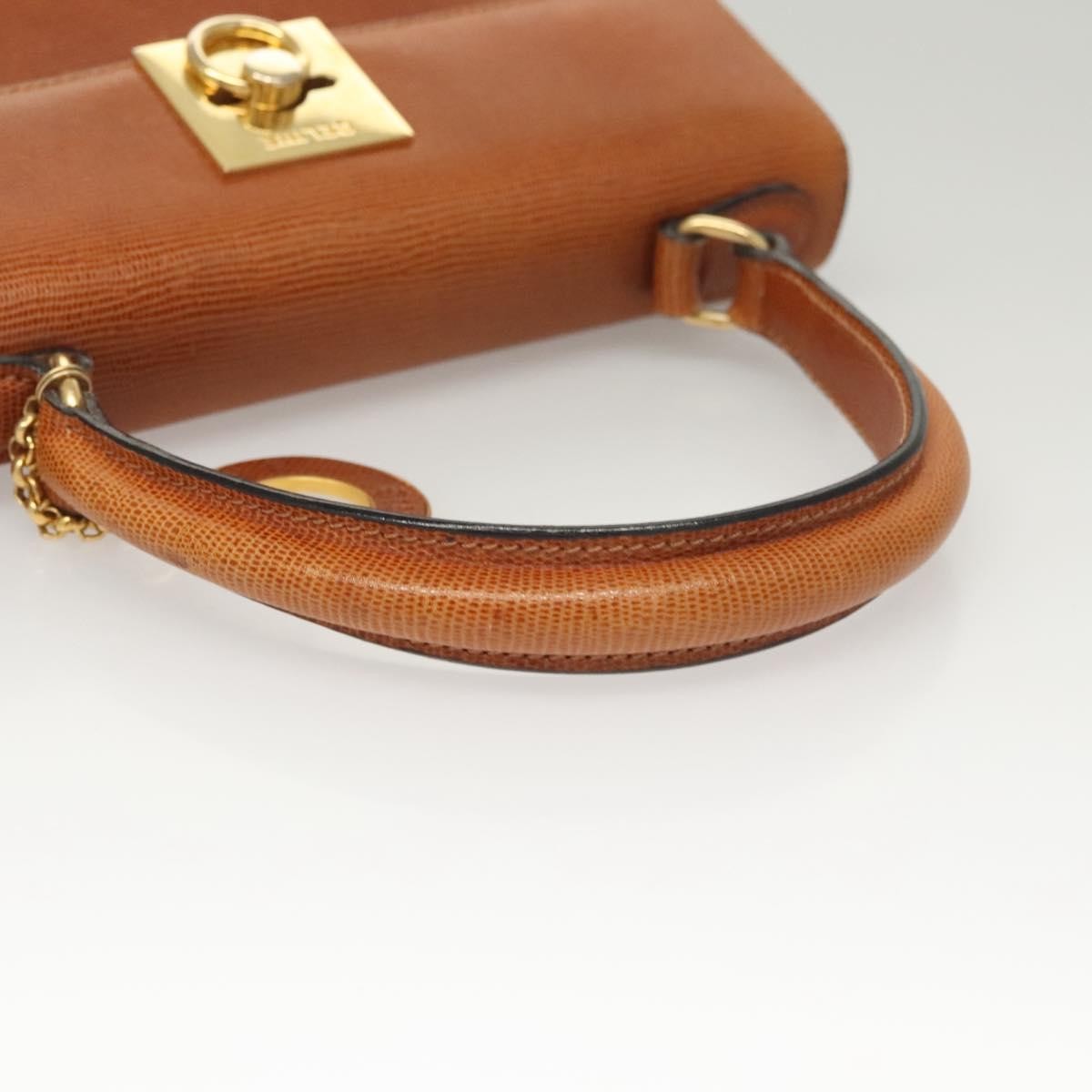 Celine Vintage Leather Brown Leather Handbag (Pre-Owned)