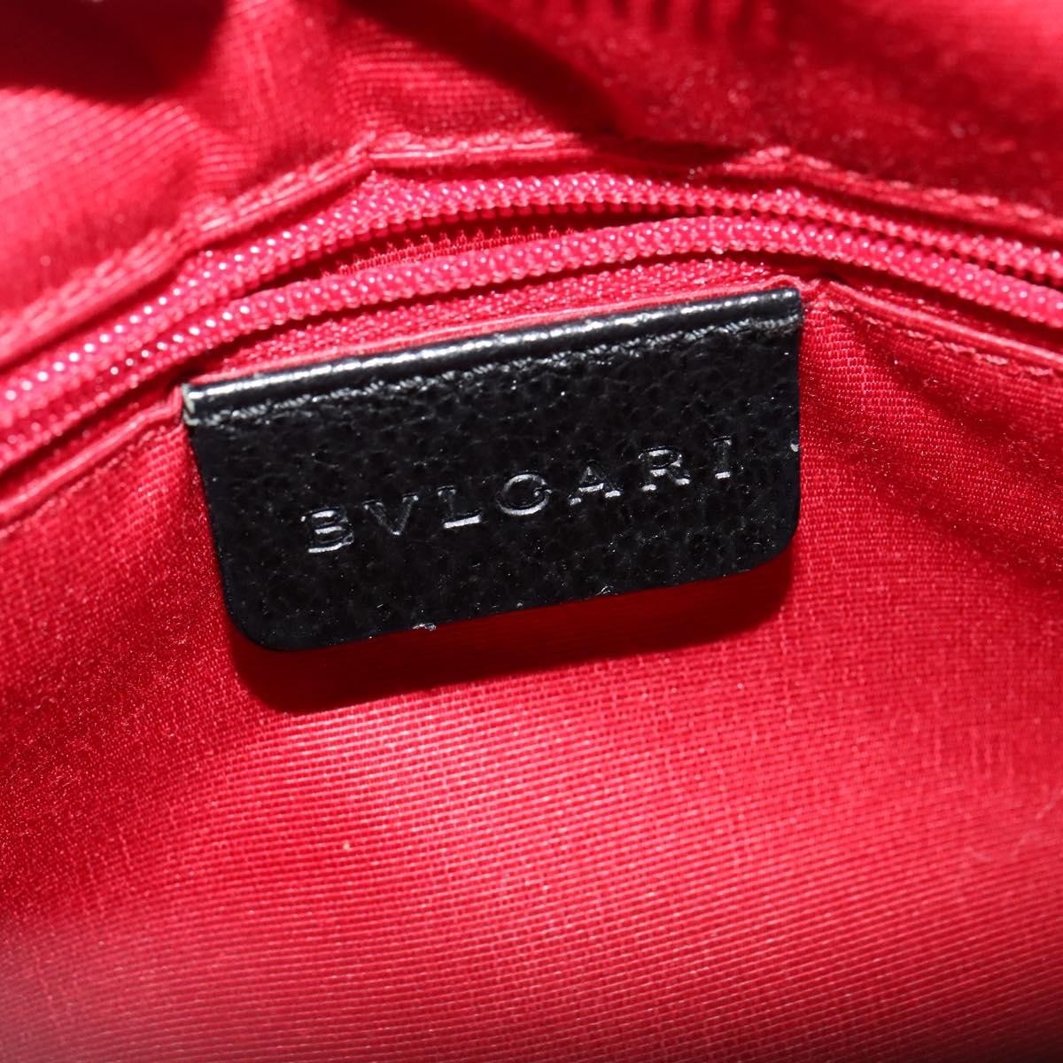 Bvlgari Logomania Canvas Black Canvas Shoulder Bag Bag (Pre-Owned)