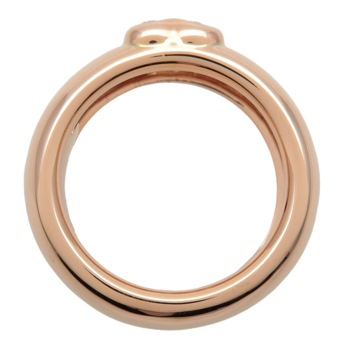 Tiffany & Co. Heart Band 18K Yellow Gold With Diamonds Gold Yellow_Gold Ring Jewelry (Pre-Owned)