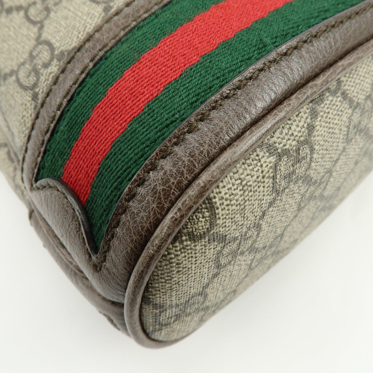 Gucci Ophidia Bucket Gg Coated Canvas Beige Canvas Handbag (Pre-Owned)
