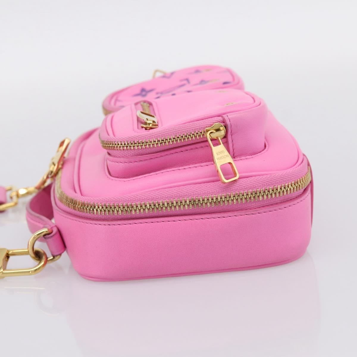 Louis Vuitton Utility Monogram Canvas Pink Leather Crossbody Bag Bag (Pre-Owned)