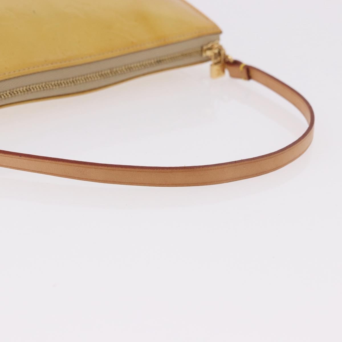 Louis Vuitton Lexington Pochette Patent Leather Beige Patent_Leather Clutche & Pouche Bag (Pre-Owned)