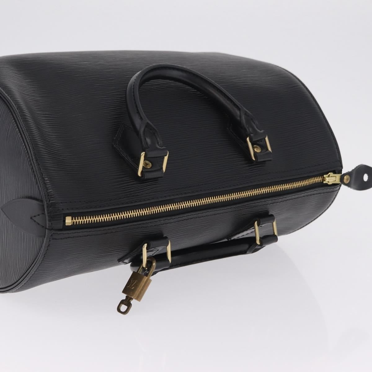 Louis Vuitton Speedy Epi Leather Black Leather Handbag (Pre-Owned)