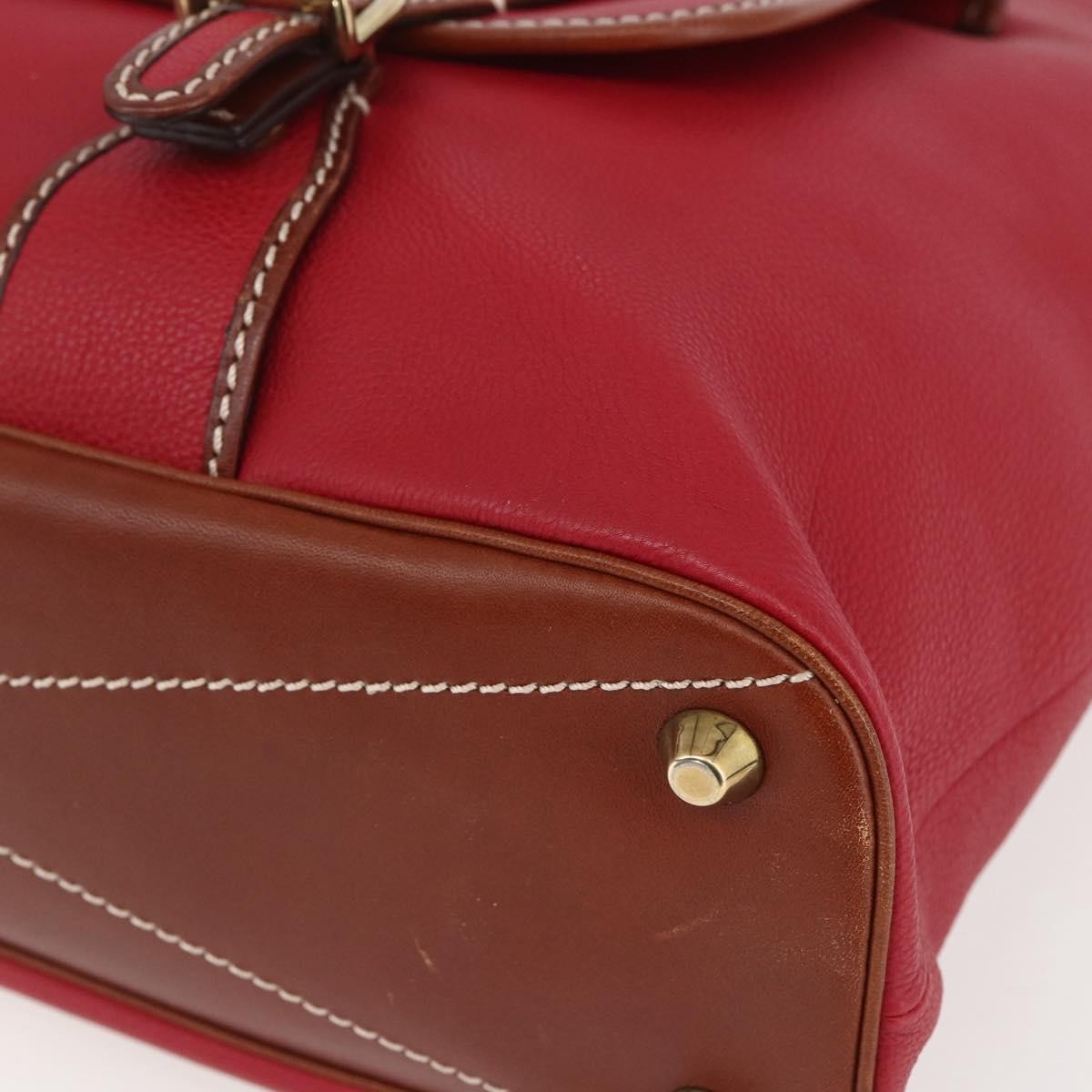 Chloe Vintage Leather Red Leather Tote Bag Bag (Pre-Owned)