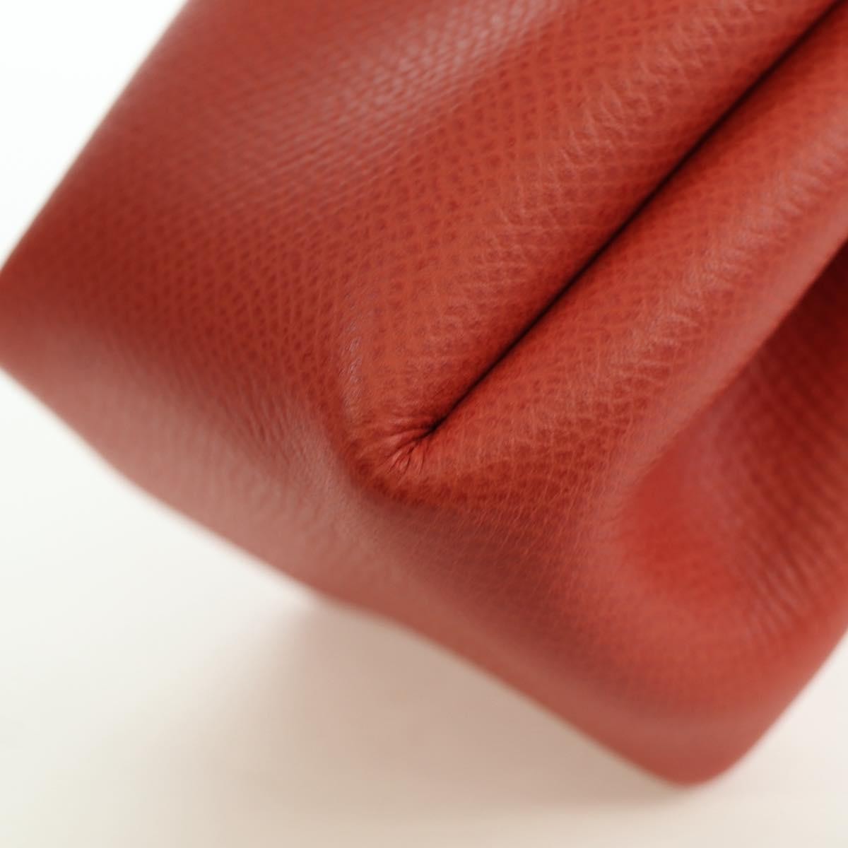 Hermes Vespa Leather Red Leather Clutche & Pouche Bag (Pre-Owned)