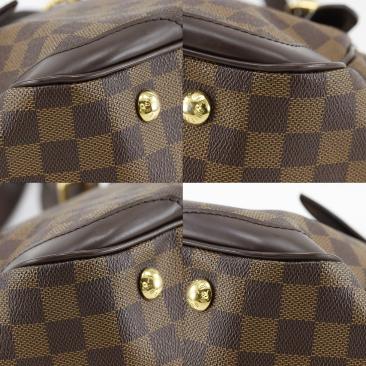 Louis Vuitton Verona Damier Ebene Brown Canvas Tote Bag Bag (Pre-Owned)