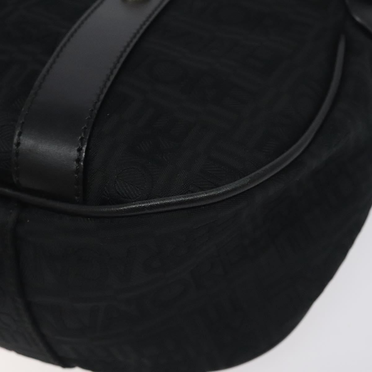 Salvatore Ferragamo Shoulder Canvas Black Canvas Shoulder Bag Bag (Pre-Owned)