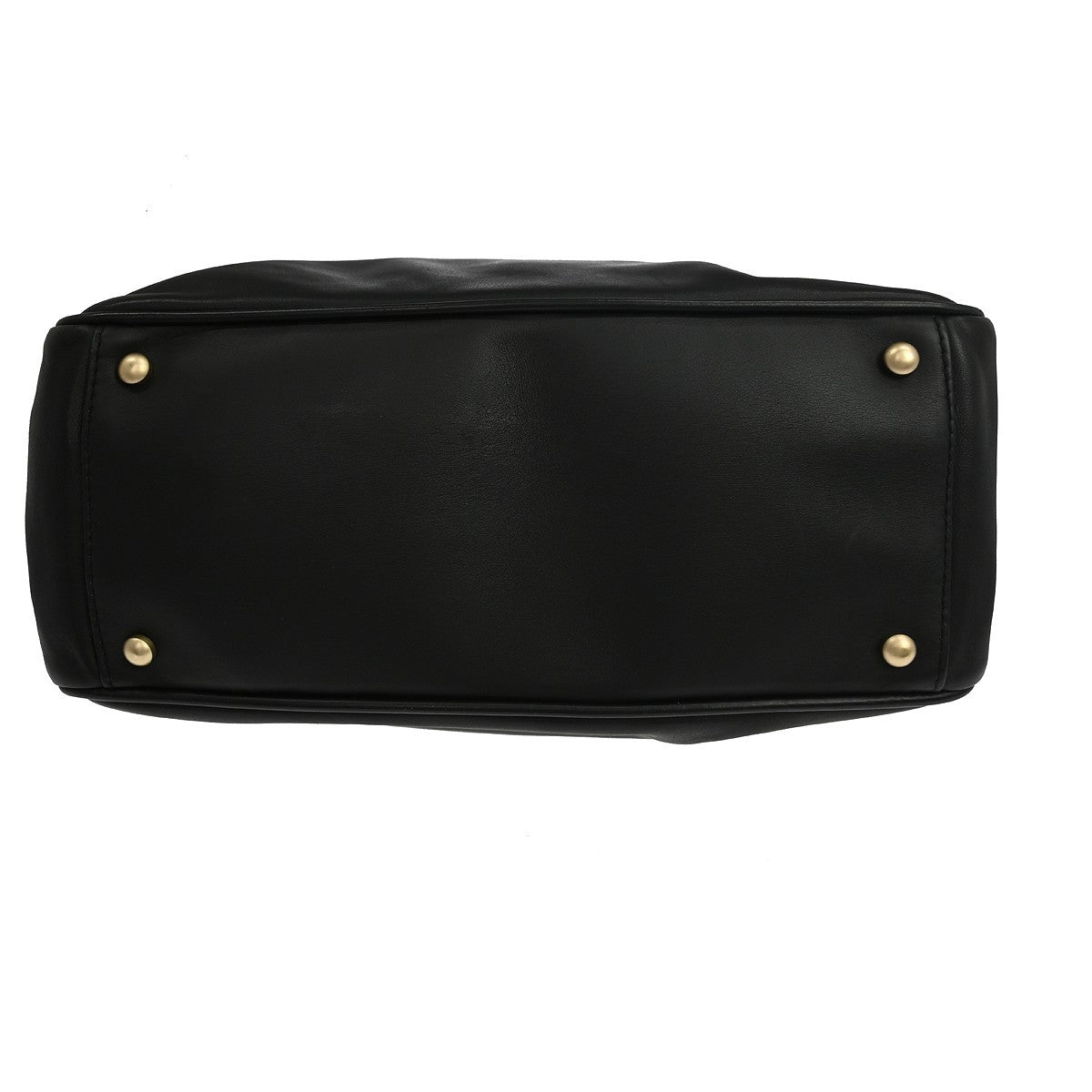 Chanel Camellia Lambskin Black Leather Tote Bag Bag (Pre-Owned)