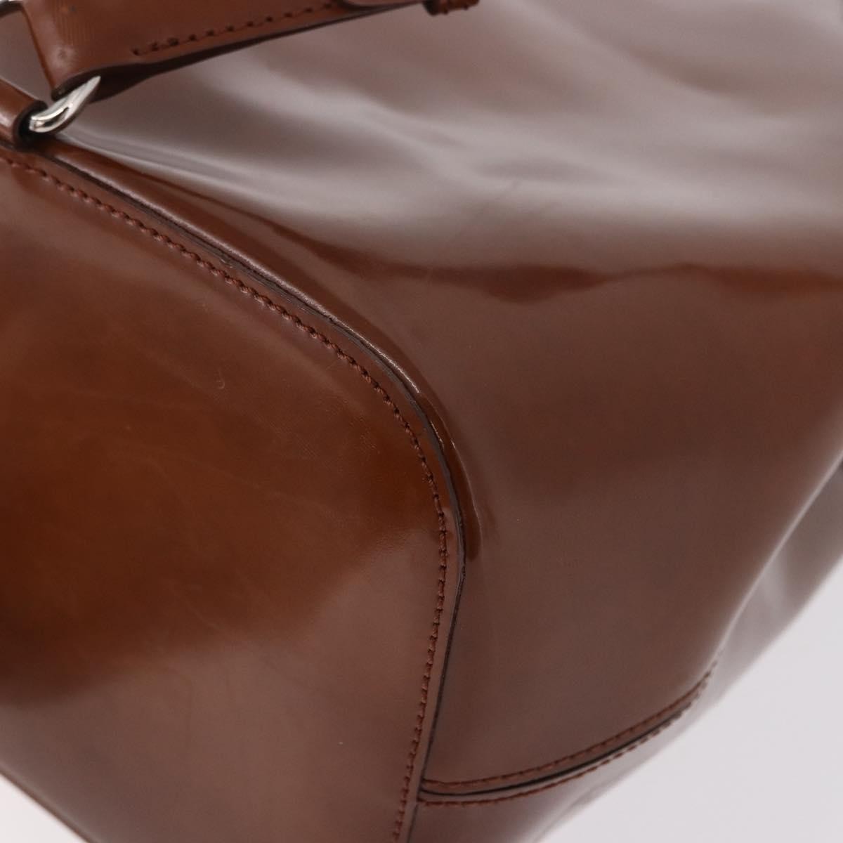 Cartier Panthère Patent Leather Brown Patent_Leather Backpack Bag (Pre-Owned)