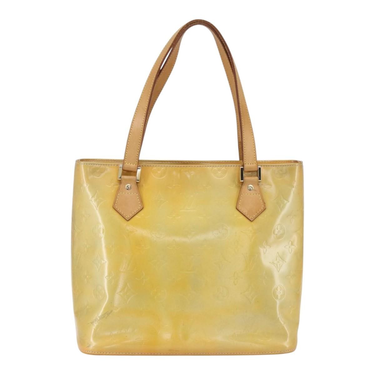 Louis Vuitton Houston Monogram Vernis Beige Patent_Leather Tote Bag Bag (Pre-Owned)