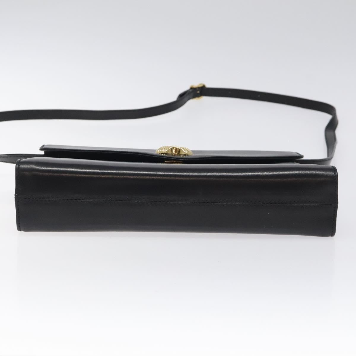 Salvatore Ferragamo Vintage Leather Black Leather Shoulder Bag Bag (Pre-Owned)