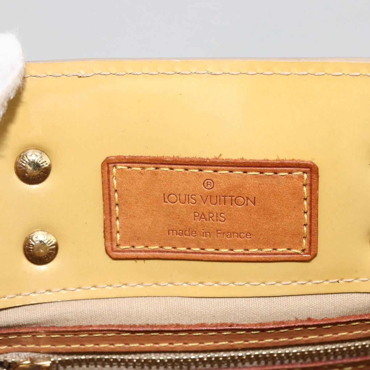 Louis Vuitton Reade Monogram Vernis Beige Patent_Leather Handbag (Pre-Owned)