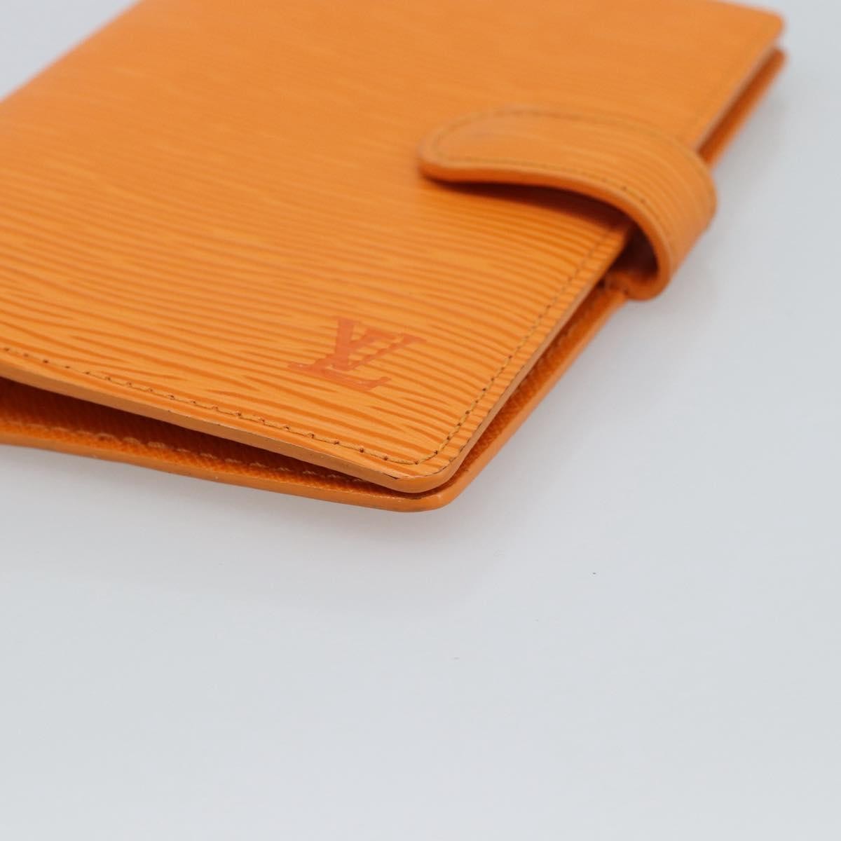 Louis Vuitton Agenda Cover Epi Leather Orange Leather Wallets Accessory (Pre-Owned)