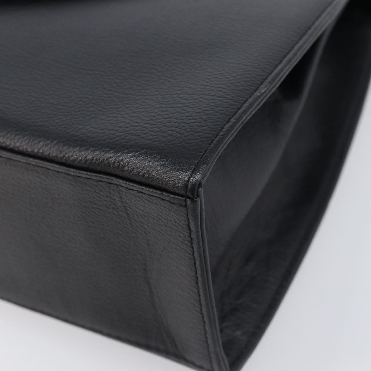 Saint Laurent Handbag Leather Black Leather Handbag (Pre-Owned)