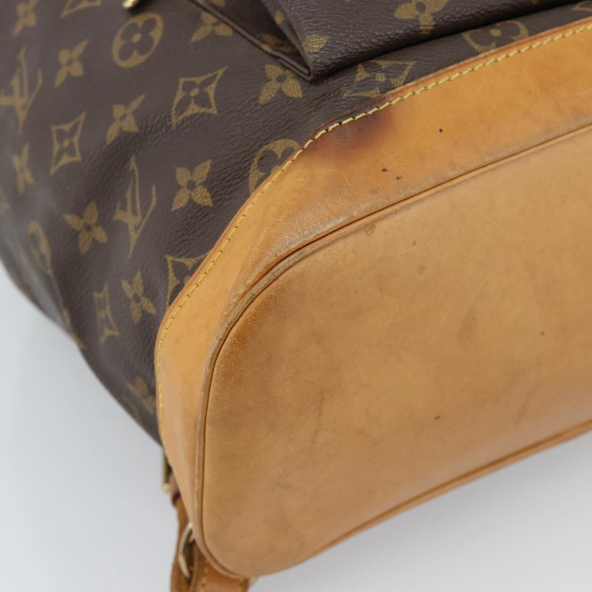 Louis Vuitton Vintage Montsouris Monogram Canvas Brown Canvas Backpack Bag (Pre-Owned)