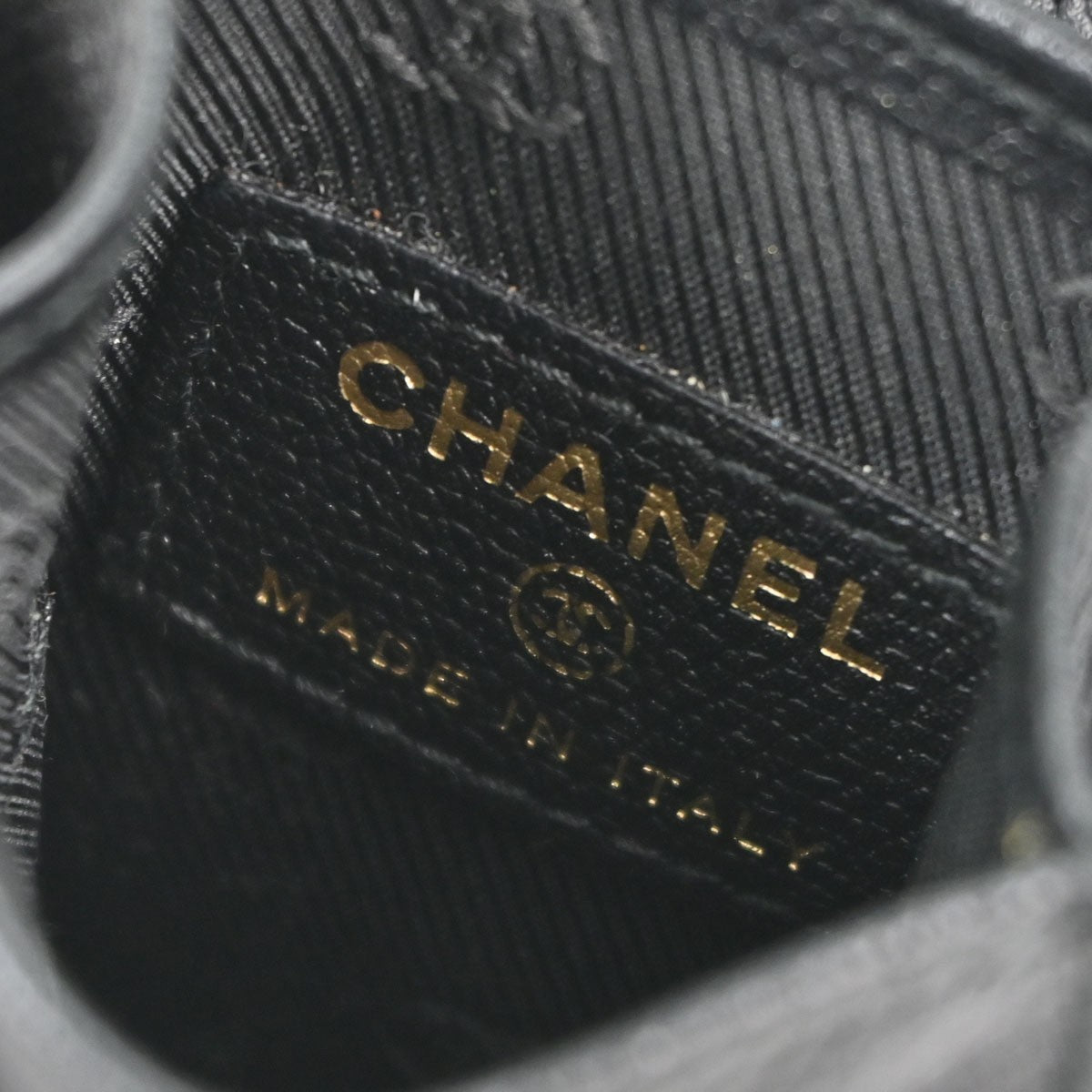 Chanel Cigarette Case Caviar Black Leather Clutche & Pouche Bag (Pre-Owned)