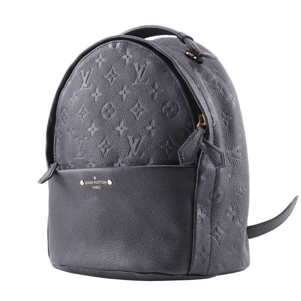 Louis Vuitton Sorbonne Monogram Empreinte Leather Black Leather Backpack Bag (Pre-Owned)
