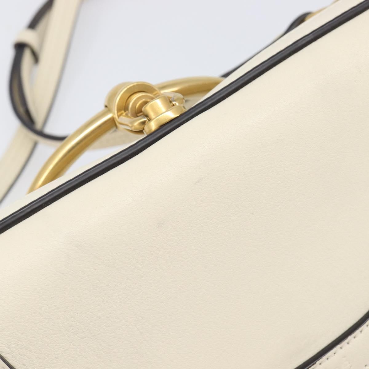 Chloe Nile Minaudière Leather White Leather Handbag (Pre-Owned)