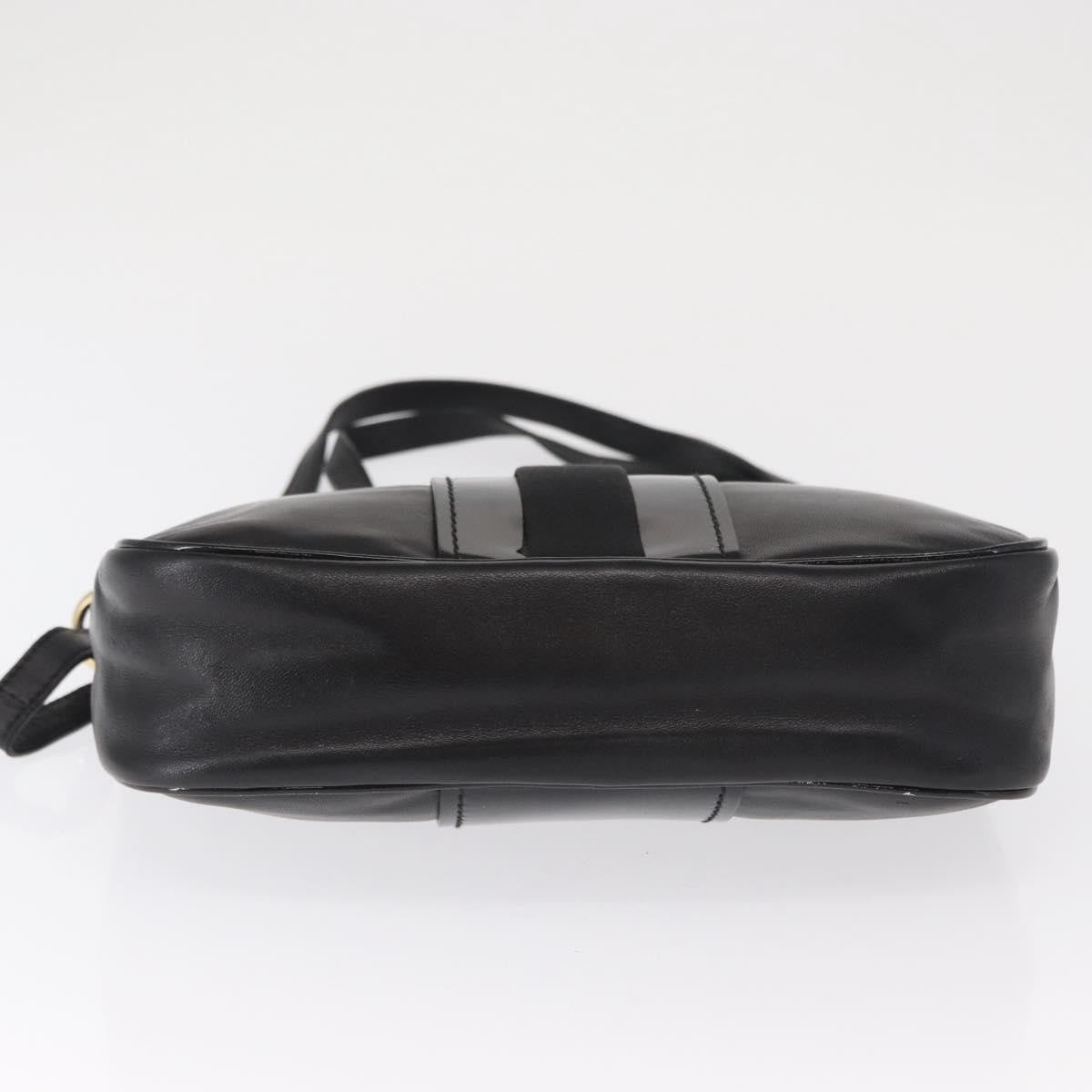 Salvatore Ferragamo Vala Leather Black Leather Shoulder Bag Bag (Pre-Owned)