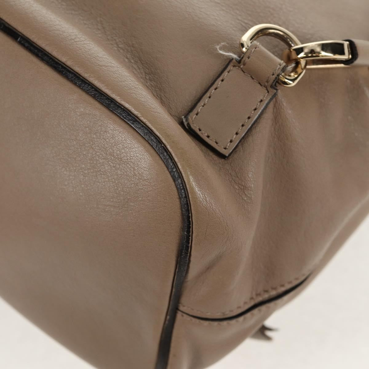 Chloe Faye Leather And Suede Beige Suede Backpack Bag (Pre-Owned)