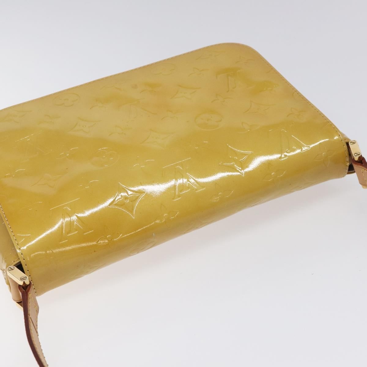 Louis Vuitton Thompson Street Monogram Vernis Beige Patent_Leather Shoulder Bag Bag (Pre-Owned)