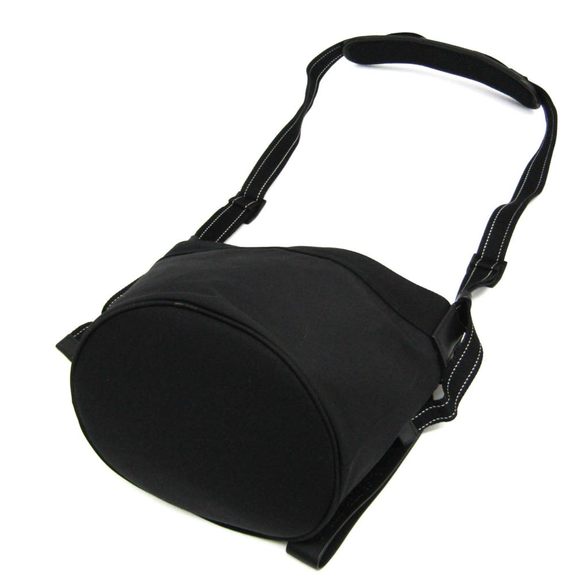 Bottega Veneta Paper Touch Bucket Nylon With Mesh Black Nylon Shoulder Bag Bag (Pre-Owned)