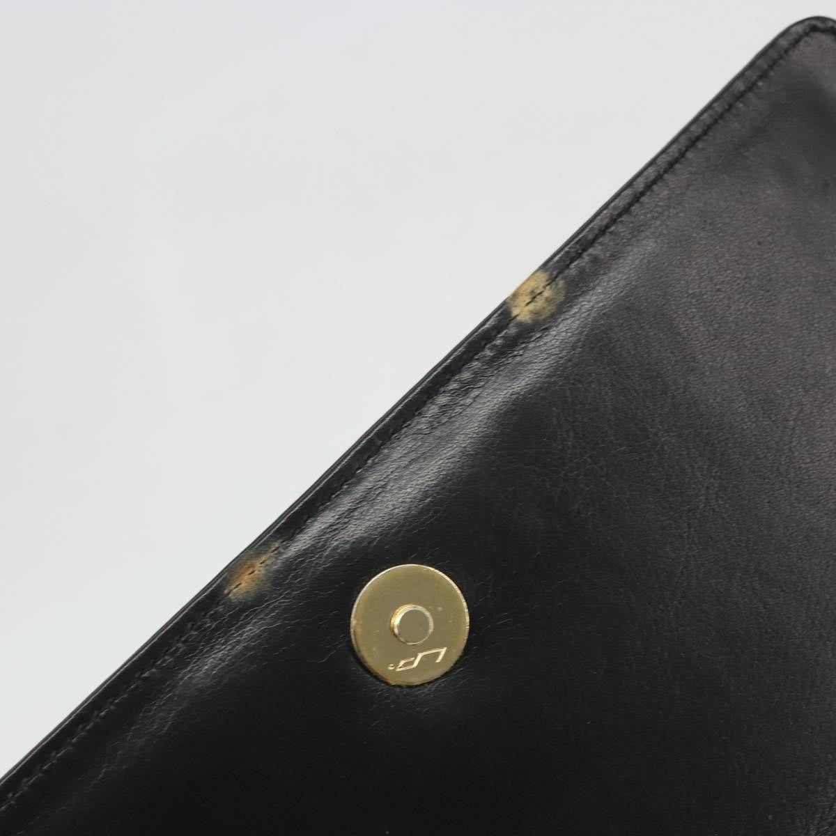 Celine Vintage Horsebit Sling Leather Black Leather Shoulder Bag Bag (Pre-Owned)