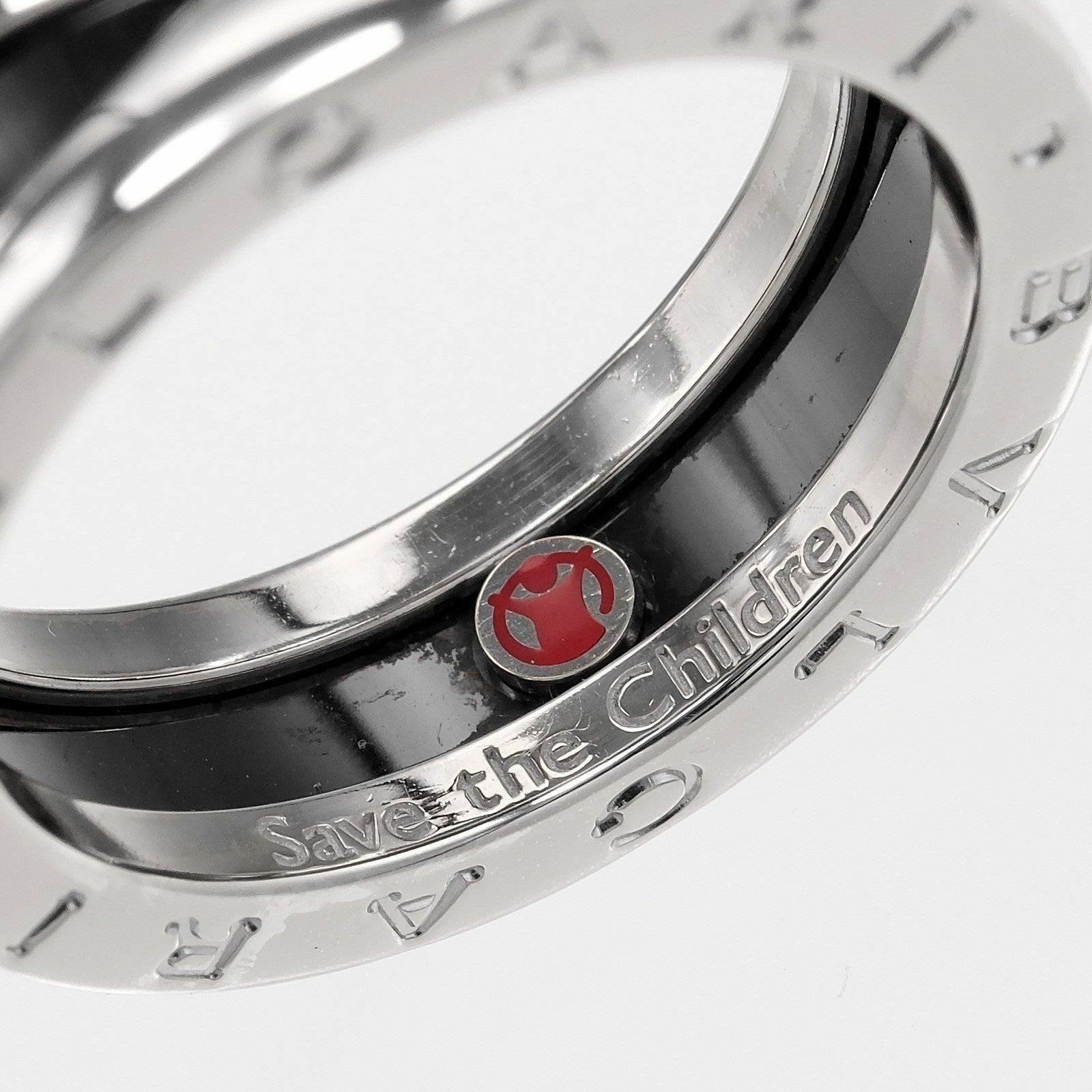 Bvlgari B.Zero1 Save The Children Soft Sterling Silver With Ceramic Silver Silver Bracelet Jewelry (Pre-Owned)
