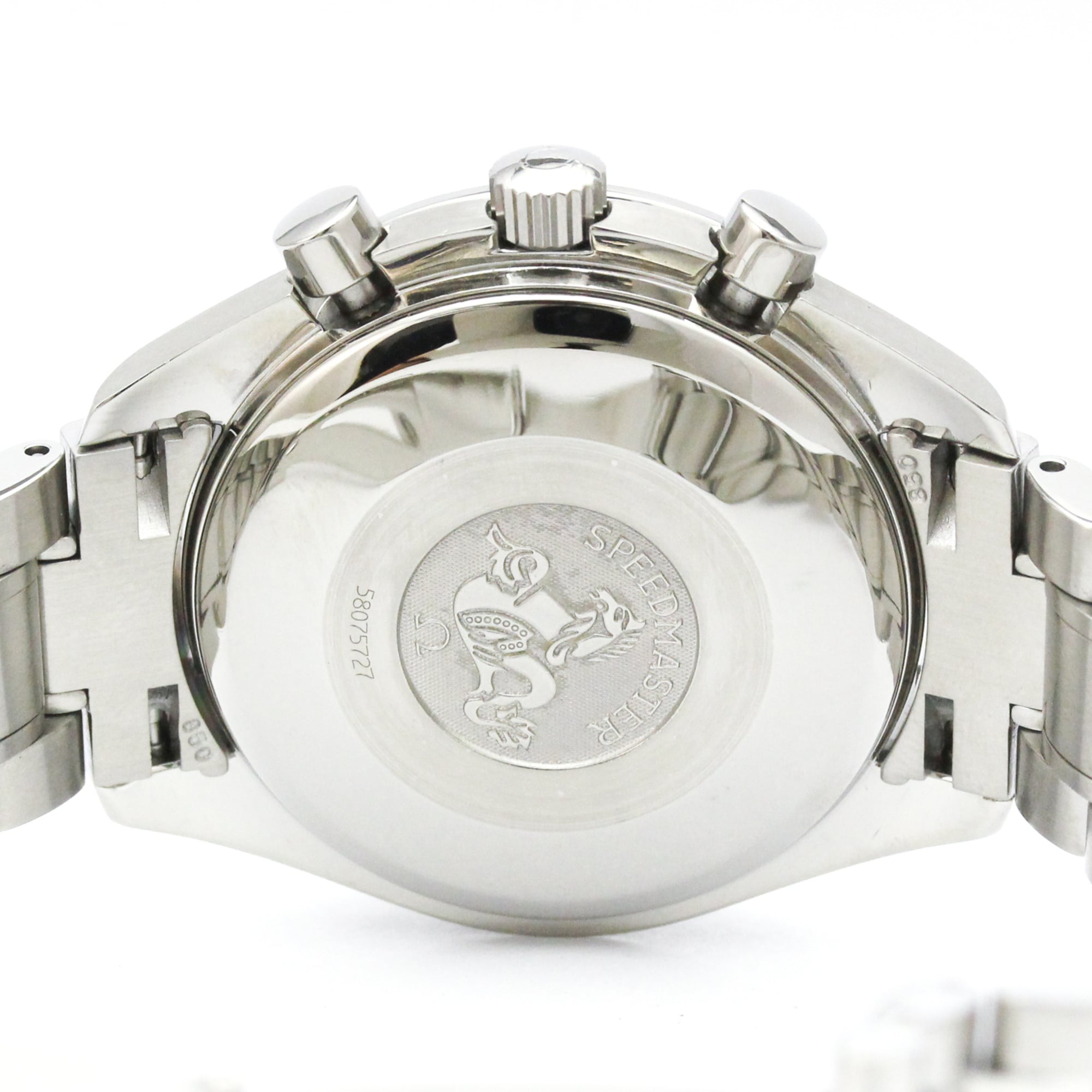 Omega Speedmaster Triple Calendar Chronograph Automatic Stainless Steel Watch (Pre-Owned)