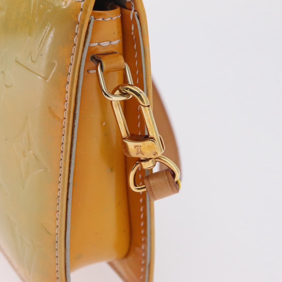 Louis Vuitton Lexington Pochette Monogram Vernis Yellow Patent_Leather Clutche & Pouche Bag (Pre-Owned)