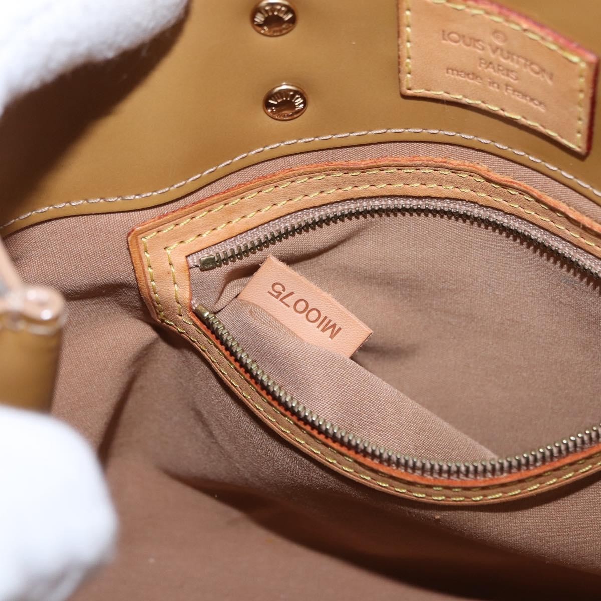 Louis Vuitton Reade Monogram Vernis Beige Patent_Leather Handbag (Pre-Owned)