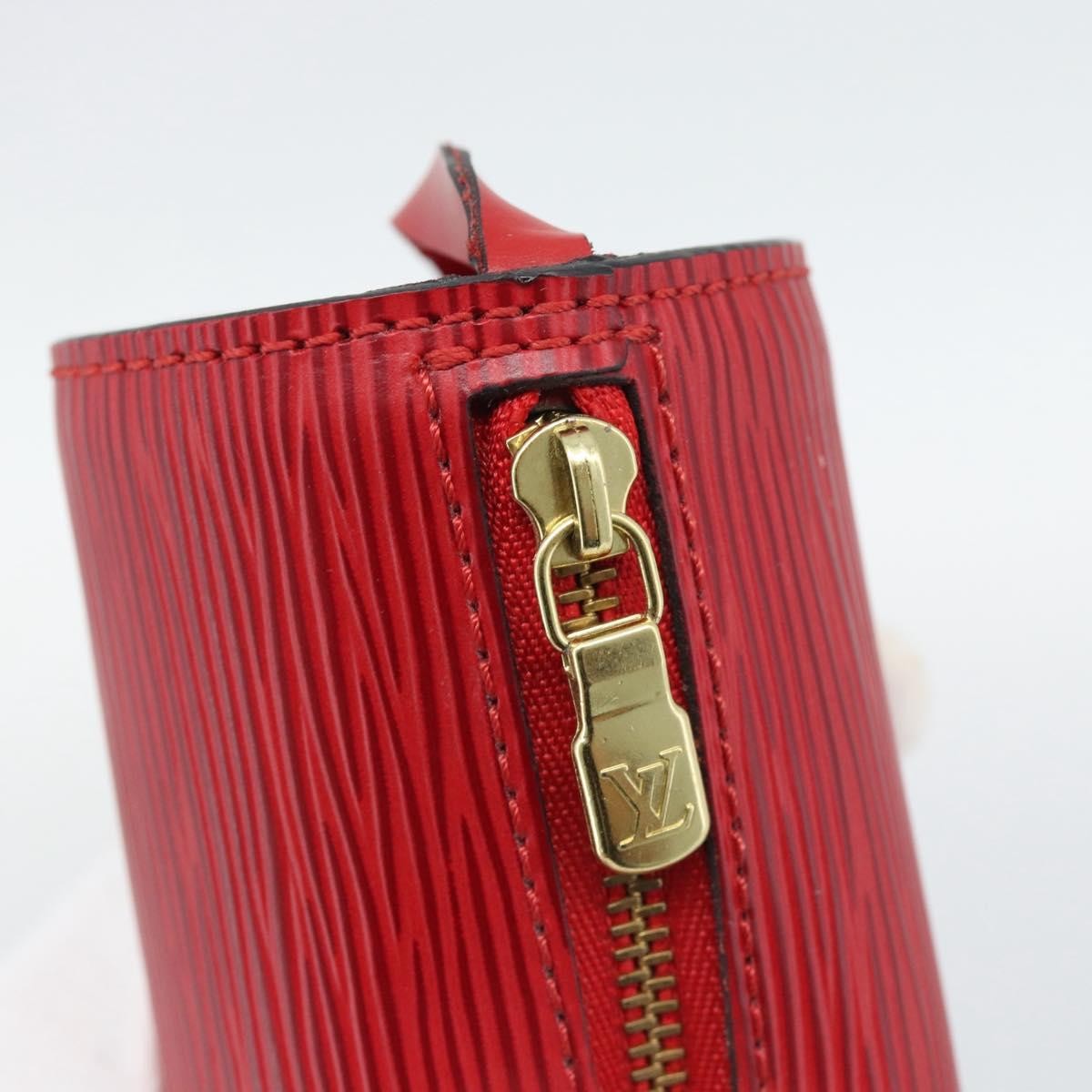 Louis Vuitton Soufflot Pochette Epi Leather Red Leather Clutche & Pouche Bag (Pre-Owned)