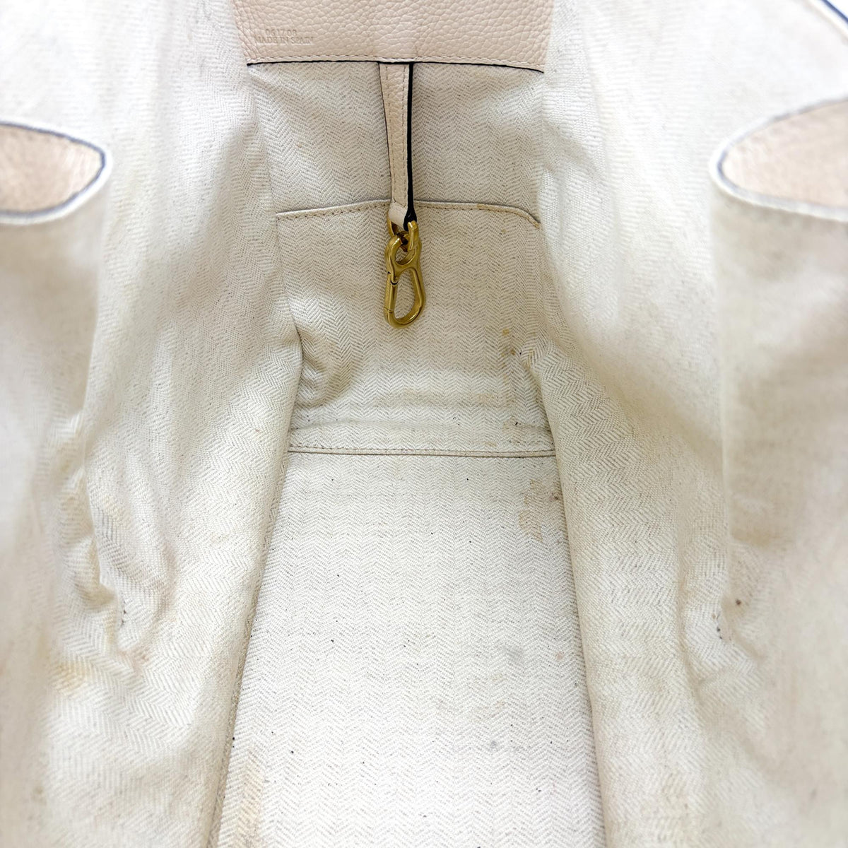 Loewe Hammock Leather Beige Calfskin Handbag (Pre-Owned)